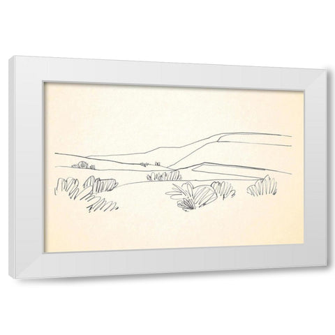 Deserts Edge II White Modern Wood Framed Art Print by Caroline, Emma