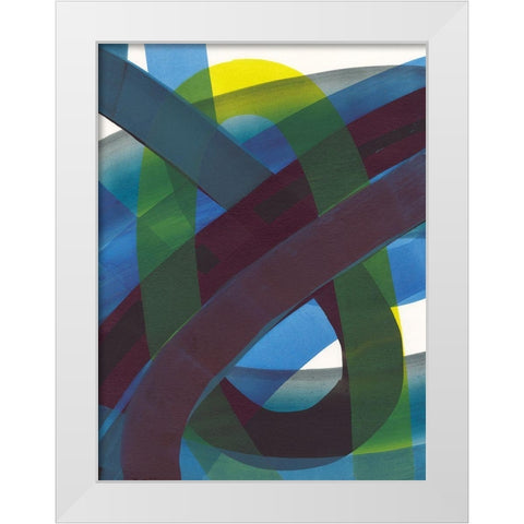 Cool Network I White Modern Wood Framed Art Print by Fuchs, Jodi