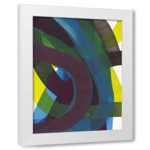 Cool Network II White Modern Wood Framed Art Print by Fuchs, Jodi