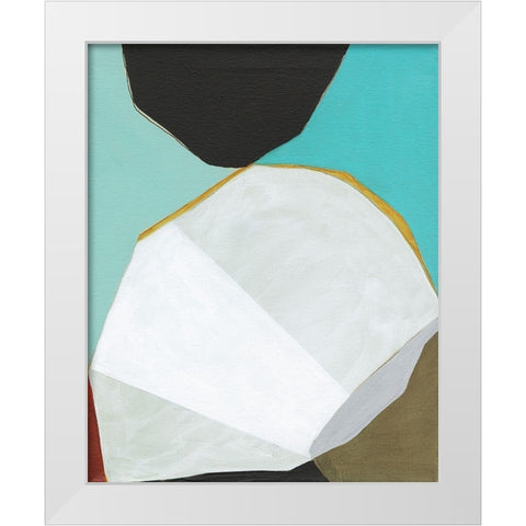 Graphica II White Modern Wood Framed Art Print by Fuchs, Jodi