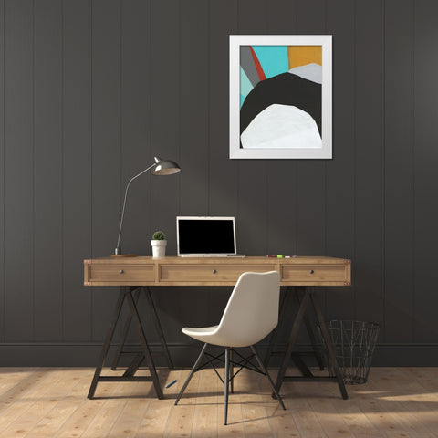 Graphica III White Modern Wood Framed Art Print by Fuchs, Jodi