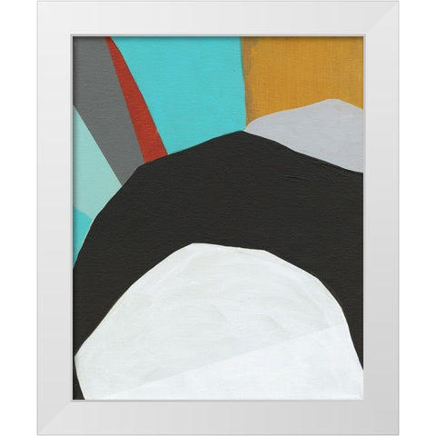Graphica III White Modern Wood Framed Art Print by Fuchs, Jodi