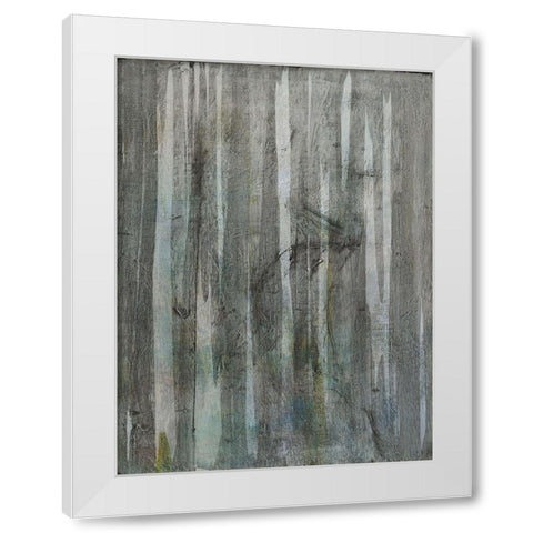 Birch Forest Abstracts I White Modern Wood Framed Art Print by Fuchs, Jodi