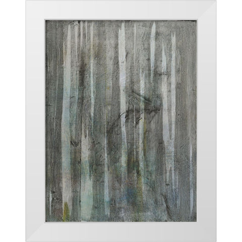 Birch Forest Abstracts I White Modern Wood Framed Art Print by Fuchs, Jodi