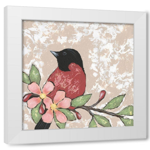 Sweet Bird I White Modern Wood Framed Art Print by Reynolds, Jade