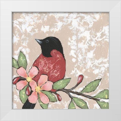 Sweet Bird I White Modern Wood Framed Art Print by Reynolds, Jade