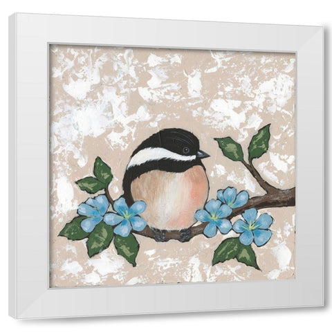 Sweet Bird II White Modern Wood Framed Art Print by Reynolds, Jade