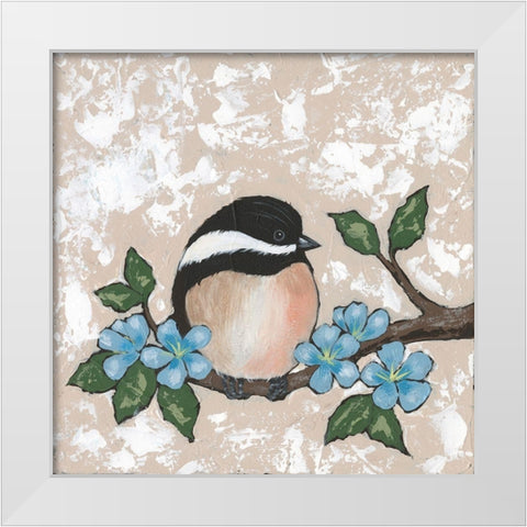 Sweet Bird II White Modern Wood Framed Art Print by Reynolds, Jade