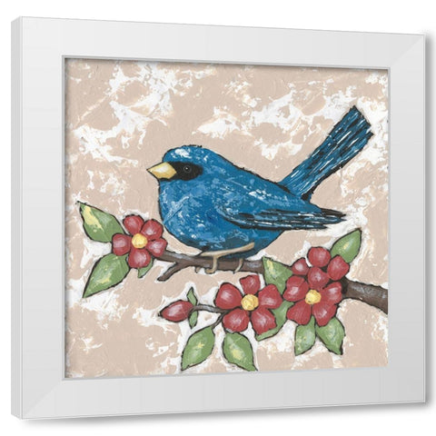 Sweet Bird III White Modern Wood Framed Art Print by Reynolds, Jade