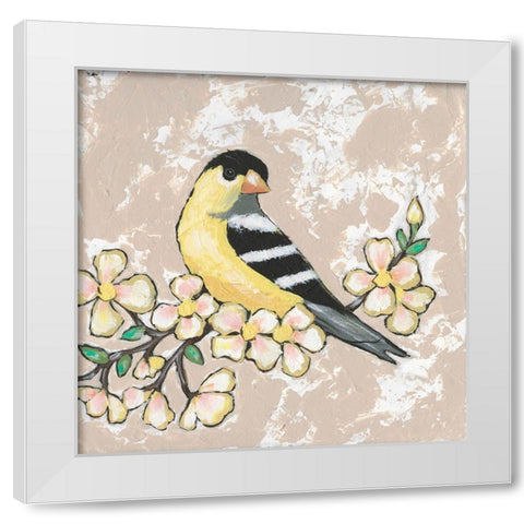 Sweet Bird IV White Modern Wood Framed Art Print by Reynolds, Jade