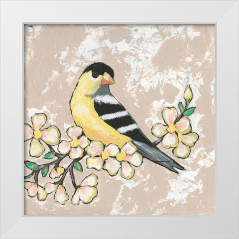 Sweet Bird IV White Modern Wood Framed Art Print by Reynolds, Jade