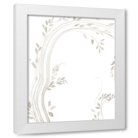 Light Vines I White Modern Wood Framed Art Print by Popp, Grace