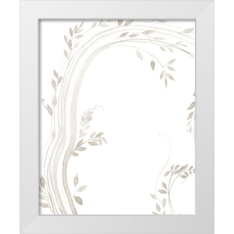 Light Vines I White Modern Wood Framed Art Print by Popp, Grace