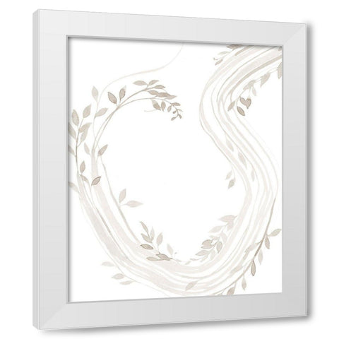 Light Vines II White Modern Wood Framed Art Print by Popp, Grace