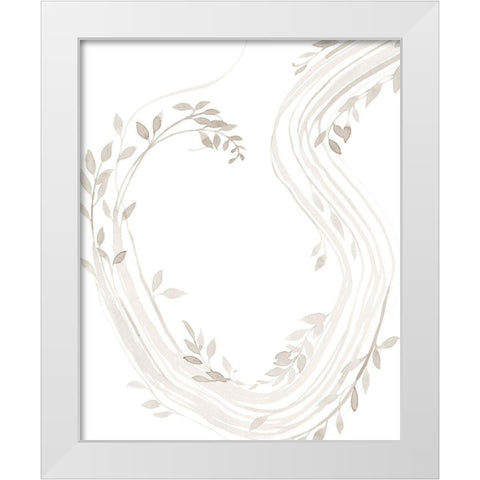 Light Vines II White Modern Wood Framed Art Print by Popp, Grace