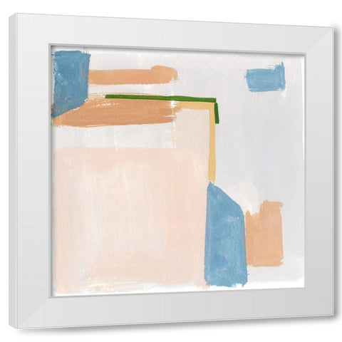 Warm Tone II White Modern Wood Framed Art Print by Wang, Melissa