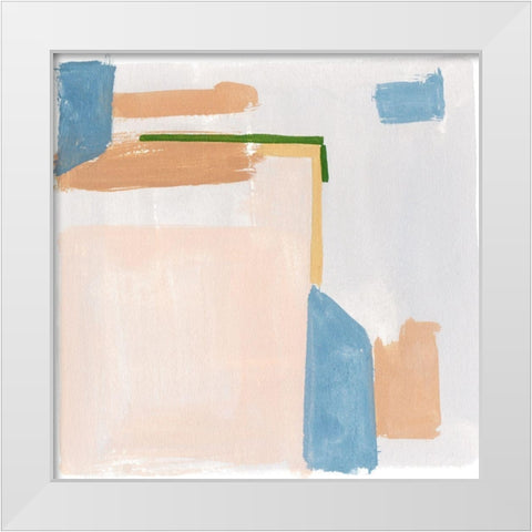 Warm Tone II White Modern Wood Framed Art Print by Wang, Melissa