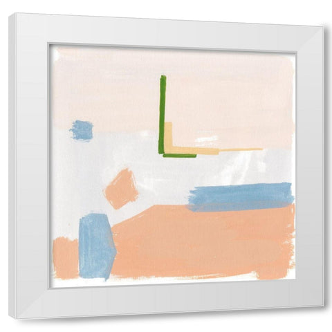 Warm Tone IV White Modern Wood Framed Art Print by Wang, Melissa