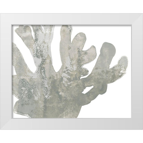 Stone Macro Coral I White Modern Wood Framed Art Print by Vess, June Erica