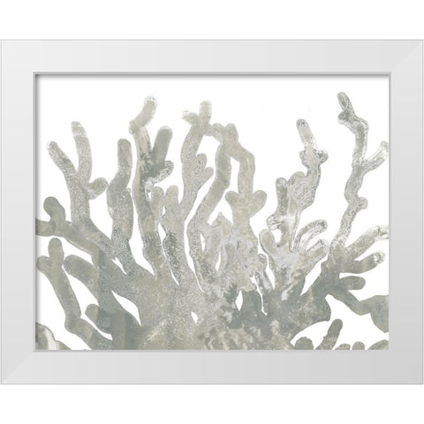 Stone Macro Coral III White Modern Wood Framed Art Print by Vess, June Erica