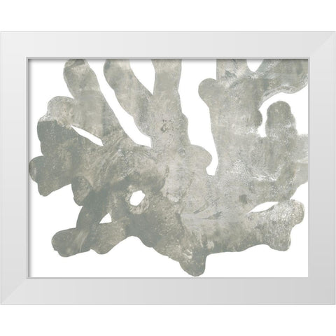 Stone Macro Coral IV White Modern Wood Framed Art Print by Vess, June Erica