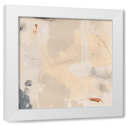 Clay Fragments III White Modern Wood Framed Art Print by Green, Jacob