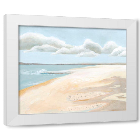 Sandy Getaway I White Modern Wood Framed Art Print by Popp, Grace