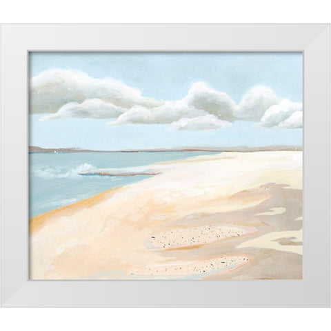 Sandy Getaway I White Modern Wood Framed Art Print by Popp, Grace