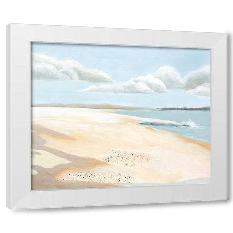 Sandy Getaway II White Modern Wood Framed Art Print by Popp, Grace