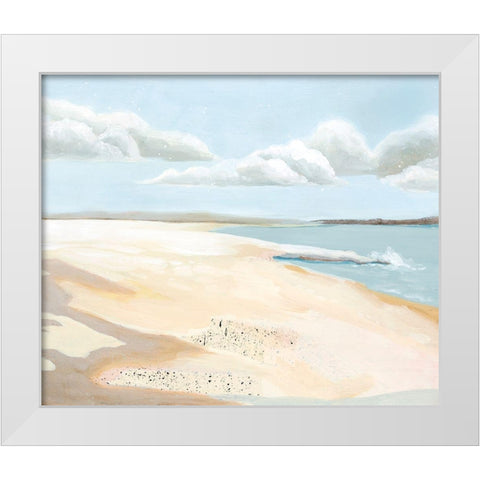 Sandy Getaway II White Modern Wood Framed Art Print by Popp, Grace