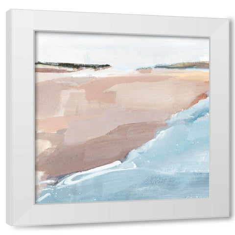 Beach Walk I White Modern Wood Framed Art Print by Warren, Annie