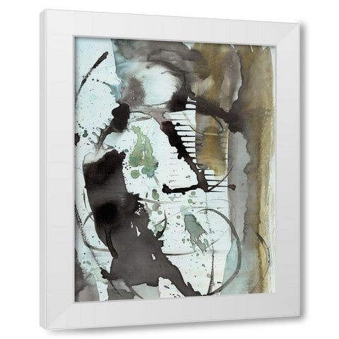 Lyrical Abstract I White Modern Wood Framed Art Print by Combs, Joyce