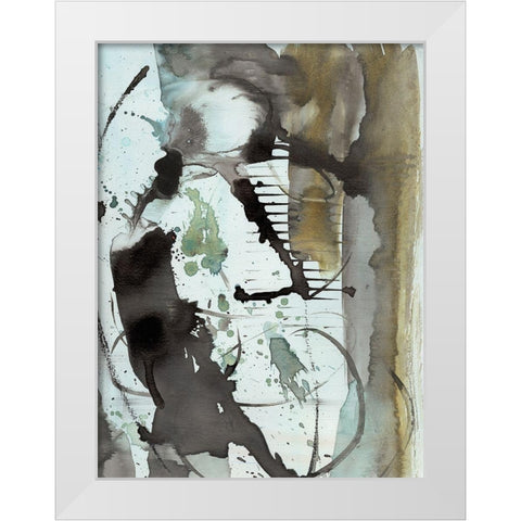 Lyrical Abstract I White Modern Wood Framed Art Print by Combs, Joyce