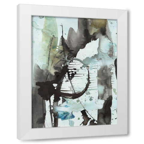 Lyrical Abstract II White Modern Wood Framed Art Print by Combs, Joyce