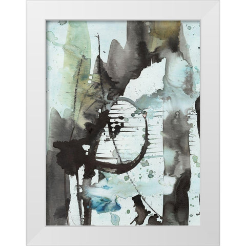Lyrical Abstract II White Modern Wood Framed Art Print by Combs, Joyce
