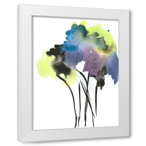 Natures Bouquet II White Modern Wood Framed Art Print by Combs, Joyce