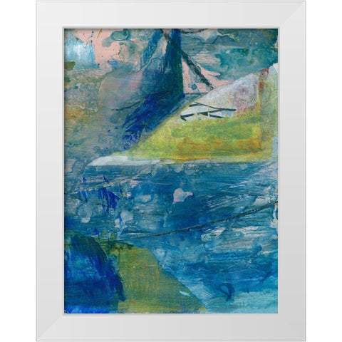 Spring Winds VI White Modern Wood Framed Art Print by Combs, Joyce