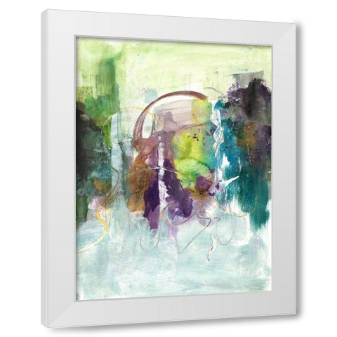 Moving On I White Modern Wood Framed Art Print by Combs, Joyce