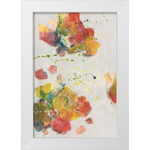 Attracting Love I White Modern Wood Framed Art Print by Combs, Joyce