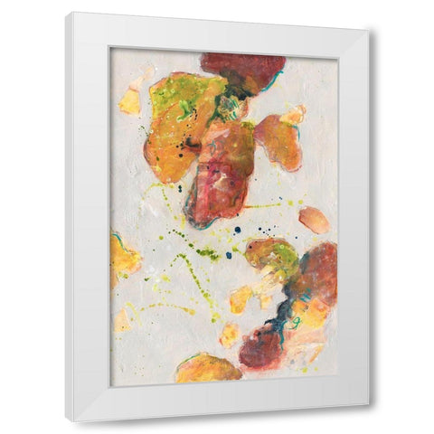 Attracting Love II White Modern Wood Framed Art Print by Combs, Joyce