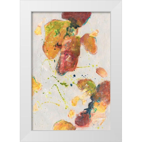 Attracting Love II White Modern Wood Framed Art Print by Combs, Joyce