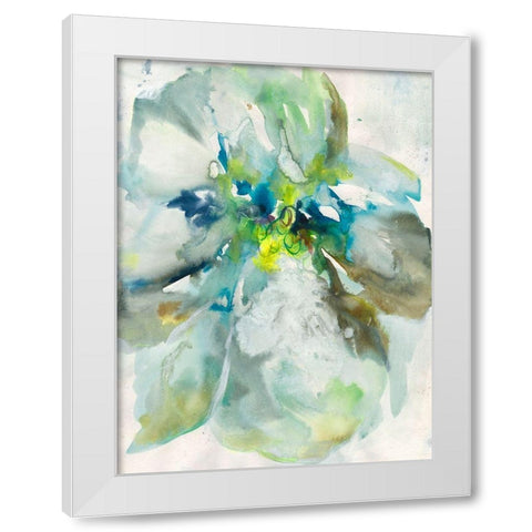 Maybe Petunias I White Modern Wood Framed Art Print by Combs, Joyce