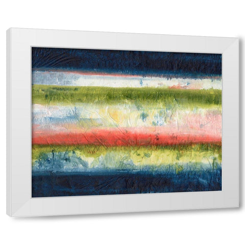 Natures Flag II White Modern Wood Framed Art Print by Combs, Joyce