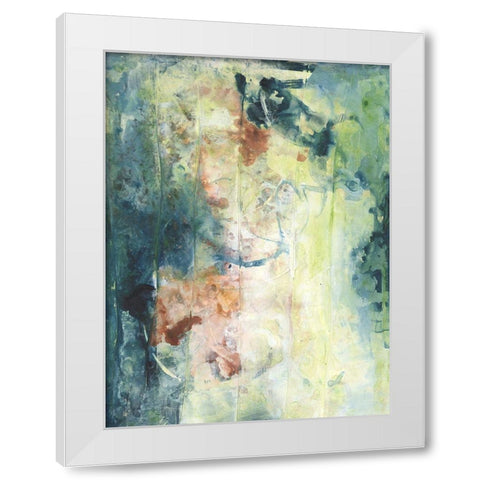Natures Elements I White Modern Wood Framed Art Print by Combs, Joyce