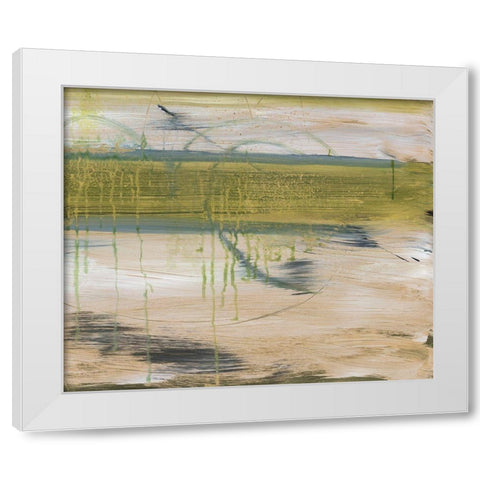 Aquatic Reflections I White Modern Wood Framed Art Print by Combs, Joyce