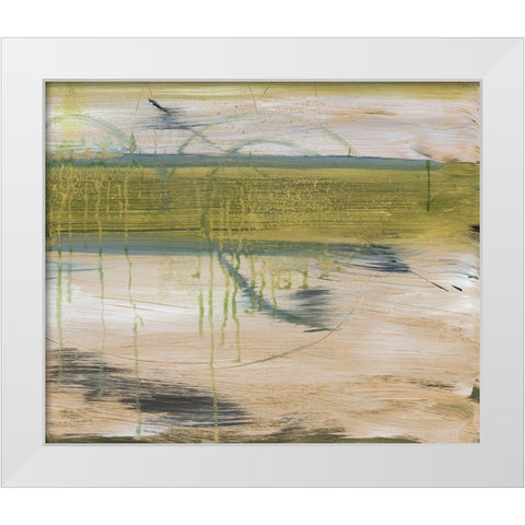 Aquatic Reflections I White Modern Wood Framed Art Print by Combs, Joyce