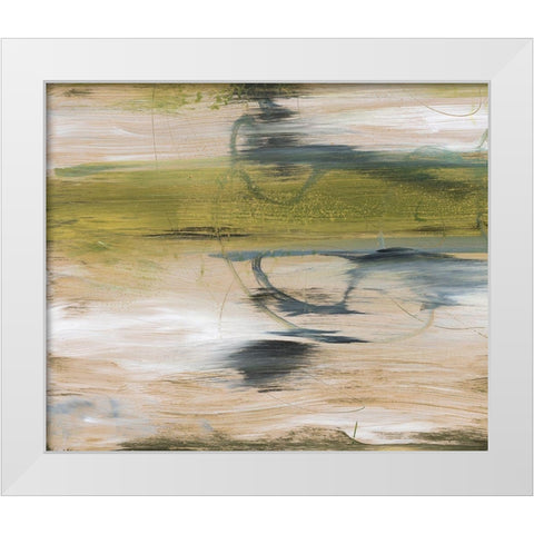 Aquatic Reflections II White Modern Wood Framed Art Print by Combs, Joyce