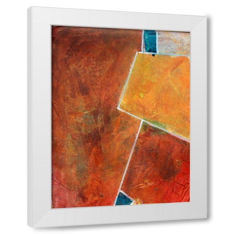 Primary Connection I White Modern Wood Framed Art Print by Combs, Joyce