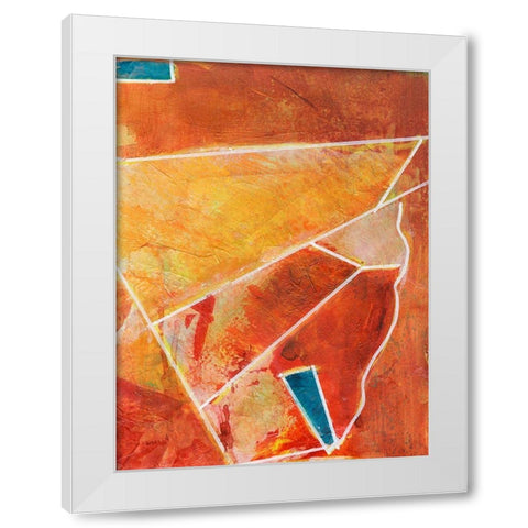Primary Connection III White Modern Wood Framed Art Print by Combs, Joyce