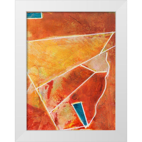 Primary Connection III White Modern Wood Framed Art Print by Combs, Joyce